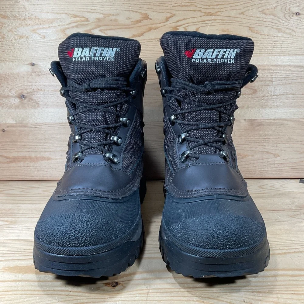 Baffin Edge Winter Boot Men's 8 Brown/Black Insulated Lace Up Polar Proven -40